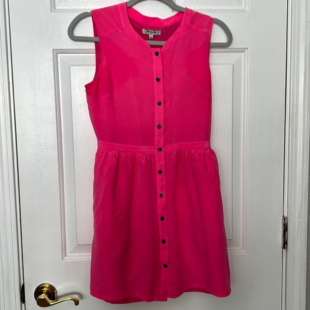Madewell dress hot pink